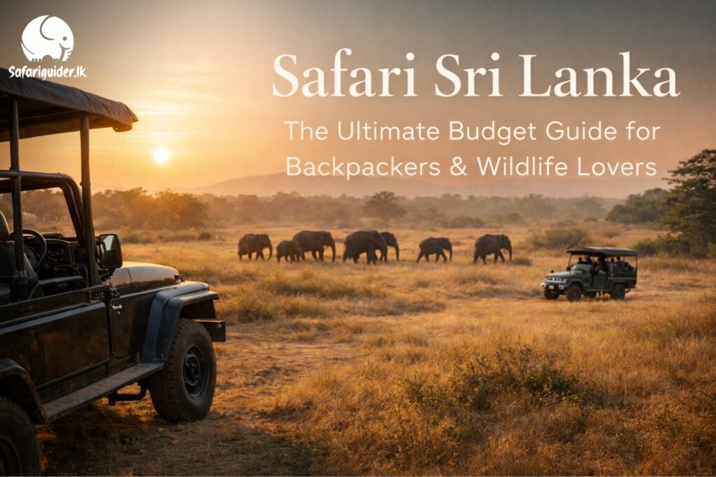 Safari Sri Lanka sunrise with elephants and jeep budget guide for backpackers